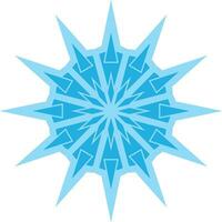 snowflake icon editable vector on white background