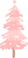 rosado Navidad árbol png