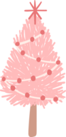 rosa jul träd png