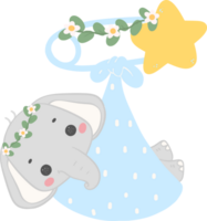 baby doccia elefante png