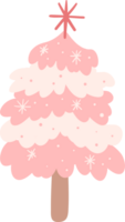 rosado Navidad árbol png