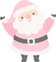 süß Rosa Santa claus png