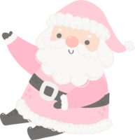 mignonne rose Père Noël claus png