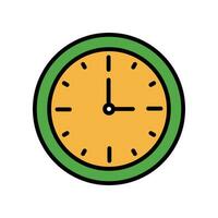 Wall clock, alarm time, fasting watch. Sahoor, sahur, suhoor time for muslim in ramadan kareem, the holy month. Clock, hour, mubarak, time icon. Vector illustration. Design on white background. EPS10