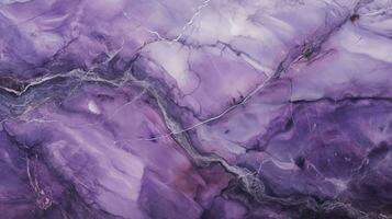 Purple marbled stone texture wallpaper with elegant copy space photo