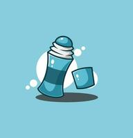 Deodorant icon illustration. Flat set of deodorant vector icons for web design. isolated on white background.