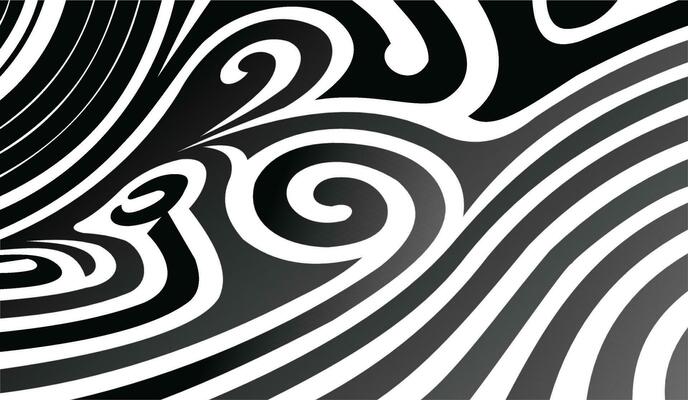 straight lines spiral lines wavy lines
