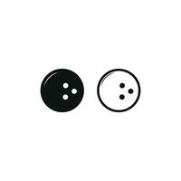 Bowling ball vector design icon silhouette and line