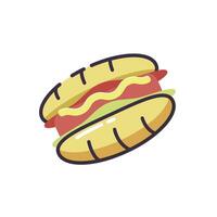 Fast food, Free hot dog vector