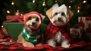 Cute and playful holiday-themed pet photos