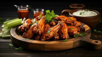 Spicy and flavorful Buffalo chicken wings photo