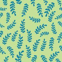 Flourish nature summer garden textured background. Floral seamless pattern. Branch with leaves ornamental texture vector