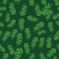 Flourish nature summer garden textured background. Floral seamless pattern. Branch with leaves ornamental texture vector