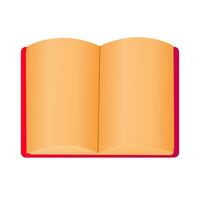 The book is a game icon on a white background. Open book. Vector