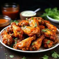 Spicy and flavorful Buffalo chicken wings photo