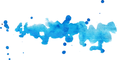 blue splash watercolor paint png