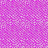 Seamless pattern skin snake, crocodile, lizard, alligator, reptile. Reptilian scales. Monochrome pink magenta spots. Vector isolated on white. Serpentine texture. Fashion print. textiles wrapping