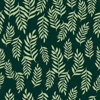 Flourish nature summer garden textured background. Floral seamless pattern. Branch with leaves ornamental vector