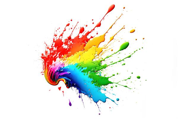 Rainbow Paint Splatter Stock Photos, Images and Backgrounds for Free