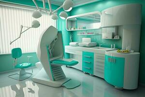 Medical cosmetology or dental office. neural, ai, generated, artifical intelligence, neuro photo