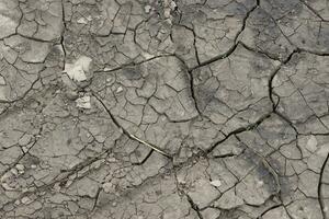 The ground has cracks in the top view for background photo