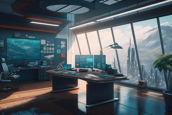 Futuristic Office Stock Photos, Images and Backgrounds for Free Download