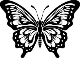 Butterfly, Minimalist and Simple Silhouette - Vector illustration