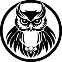 Owl - Minimalist and Flat Logo - Vector illustration