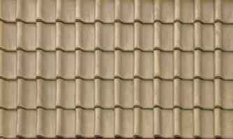 Architectural textured background of brown roof metal tile photo