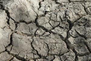The ground has cracks in the top view for background photo