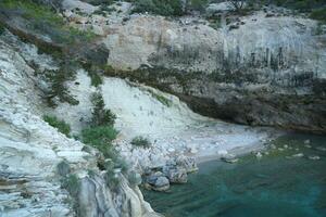 viajar en turquía mar egeo y rocas laguna paisaje naturaleza foto