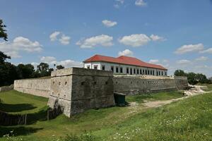 TERNOPIL, UKRAINE - AUGUST 23, 2023 Medieval fortress in Zbarazh, Ternopil region, West Ukraine Castle photo