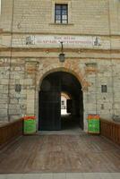 TERNOPIL, UKRAINE - AUGUST 23, 2023 Main building of palace and inner yard of medieval Zbarazh Castle in Zbarazh town of Ternopil region photo