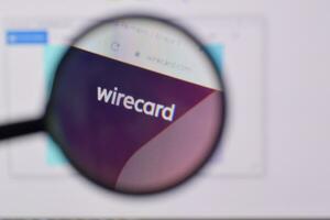 Homepage of wirecard website on the display of PC, url - wirecard.com. photo