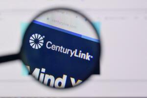 Homepage of centurylink website on the display of PC, url - centurylink.com. photo