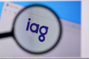 Homepage of iag insurance australia group website on the display of PC, url - iag.com.au. photo