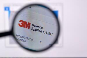 Homepage of 3m website on the display of PC, url - 3m.com. photo