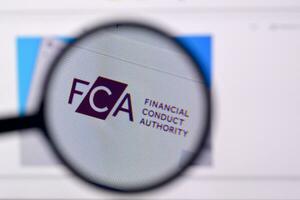 Homepage of fca org website on the display of PC, url - fca.org.uk. photo