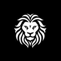 Lion - Black and White Isolated Icon - Vector illustration