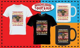 Veterans t-shirt and mug design, typography custom, vector best for print design.