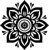 Mandala, Minimalist and Simple Silhouette - Vector illustration