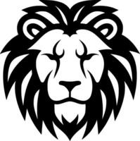 Lion, Black and White Vector illustration