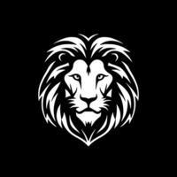 Lion, Black and White Vector illustration