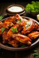 Spicy and flavorful Buffalo chicken wings photo