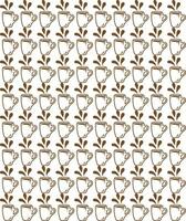 international day of coffee background with hand drawn and realistic llustration vector