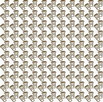 international day of coffee background with hand drawn and realistic llustration vector