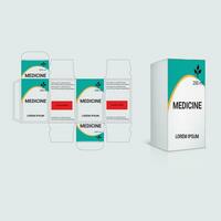 Supplements and Cosmetic box design, Package design template, box outline, Box Packaging design, Label design, healthcare label, packaging creative idea vector, realistic mock-up vector