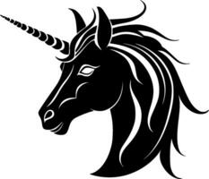 Unicorn, Minimalist and Simple Silhouette - Vector illustration