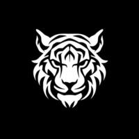 tigre, negro y blanco vector ilustración