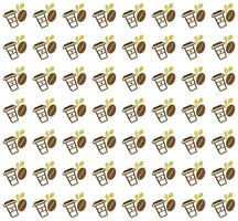 international day of coffee background with hand drawn and realistic llustration vector